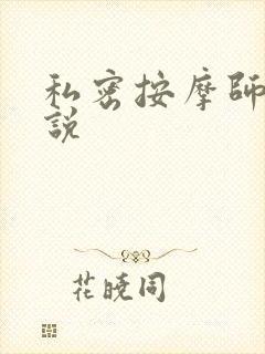私密按摩师 小说封面