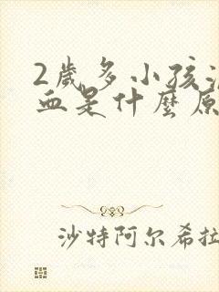 2岁多小孩流鼻血是什么原因封面