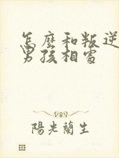 怎么和叛逆期的男孩相处