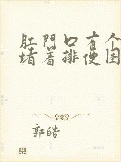 肛门口有个肉球堵着排便困难