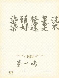 染头发是洗了头染好还是不洗头染好