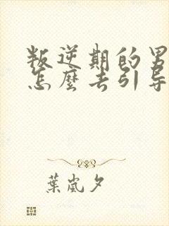 叛逆期的男孩子怎么去引导和沟通