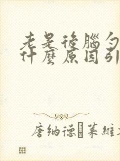 老是后脑勺疼是什么原因引起的