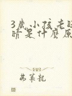 3岁小孩老眨眼睛是什么原因