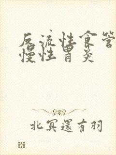 反流性食管炎 慢性胃炎