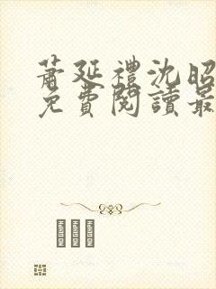 萧延礼沈昭全文免费阅读最新章节