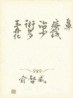 手术治疗鼻窦炎花多少钱