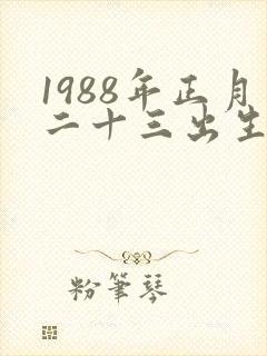 1988年正月二十三出生的男性属龙命运封面