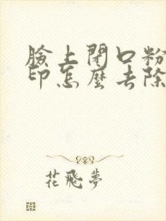 脸上闭口粉刺痘印怎么去除