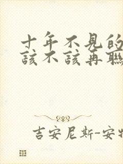 十年不见的情人该不该再联系封面