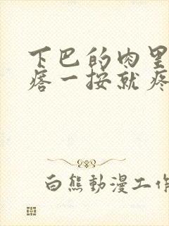 下巴的肉里有疙瘩一按就疼封面