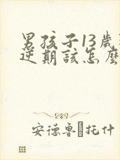 男孩子13岁叛逆期该怎么沟通