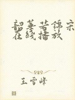 韶华若锦宋威龙在线播放