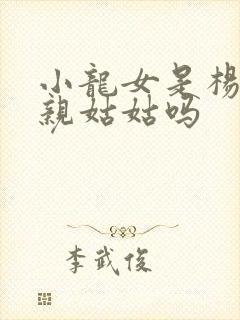 小龙女是杨过的亲姑姑吗