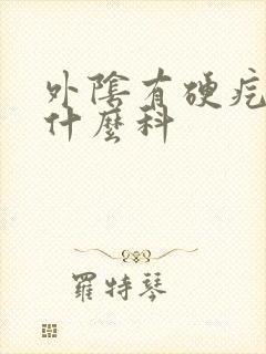 外阴有硬疙瘩挂什么科封面