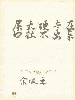 屎太硬卡在肛门口拉不出来怎么办