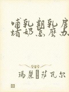 哺乳期乳房胀痛堵奶怎么办