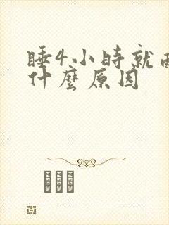 睡4小时就醒是什么原因