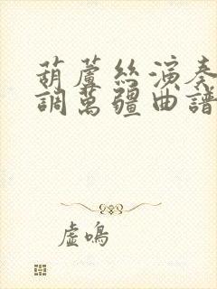 葫芦丝演奏降b调万疆曲谱