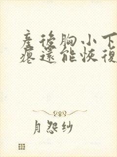 产后胸小下垂干瘪还能恢复吗