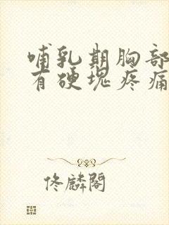 哺乳期胸部不涨有硬块疼痛怎么办