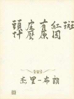 头皮有红斑点是什么原因