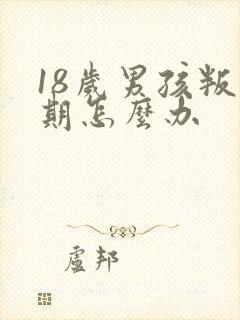 18岁男孩叛逆期怎么办