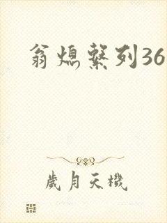 翁熄系列36章封面