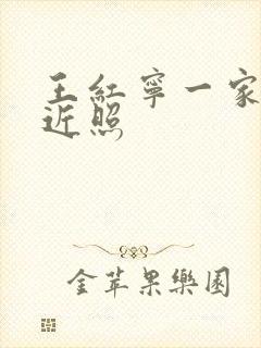 王红宁一家三口近照封面