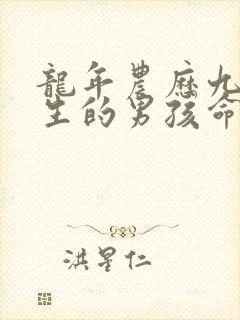 龙年农历九月出生的男孩命运