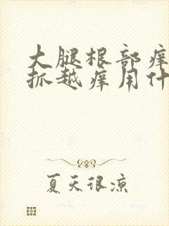 大腿根部痒痒越抓越痒用什么药膏