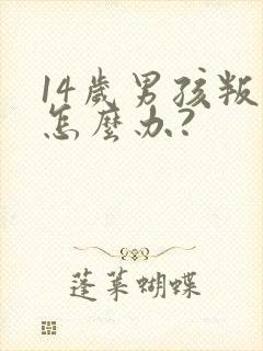 14岁男孩叛逆怎么办?