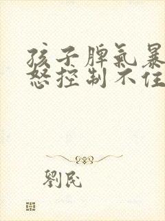 孩子脾气暴躁易怒控制不住