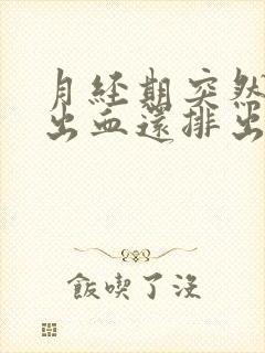 月经期突然大量出血还排出一大块血块