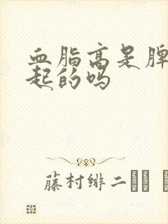 血脂高是脾虚引起的吗