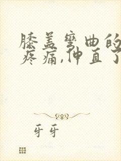 膝盖弯曲的时候疼痛,伸直了不疼