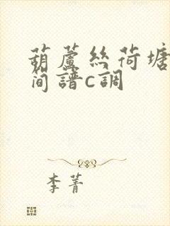 葫芦丝荷塘月色简谱c调封面