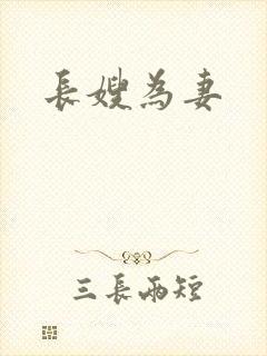 长嫂为妻封面