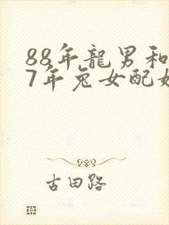 88年龙男和87年兔女配婚姻好不好