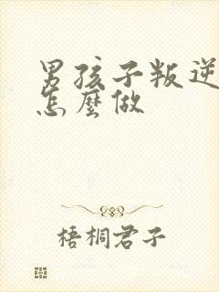 男孩子叛逆期该怎么做