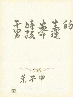 午时出生的属龙男孩命运