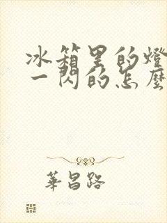 冰箱里的灯一闪一闪的怎么回事