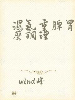 湿气重脾胃虚怎么调理