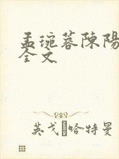 孟琬蓉陈阳阅读全文