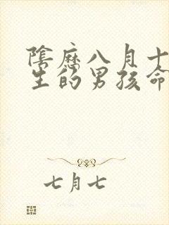 阴历八月十五出生的男孩命运如何