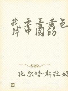 我要看黄色一级片中国的封面