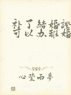 补了结婚证当天可以办离婚吗