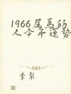 1966属马的人今年运势如何