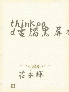 thinkpad电脑黑屏不能唤醒