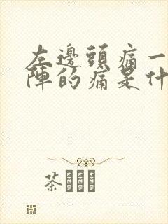 左边头痛一阵一阵的痛是什么原因